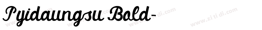 Pyidaungsu Bold字体转换